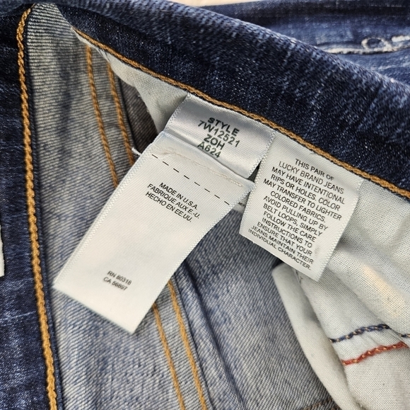 Lucky Brand Ankle Brooke Skinny Denim Jeans 0/25 - Picture 2 of 9